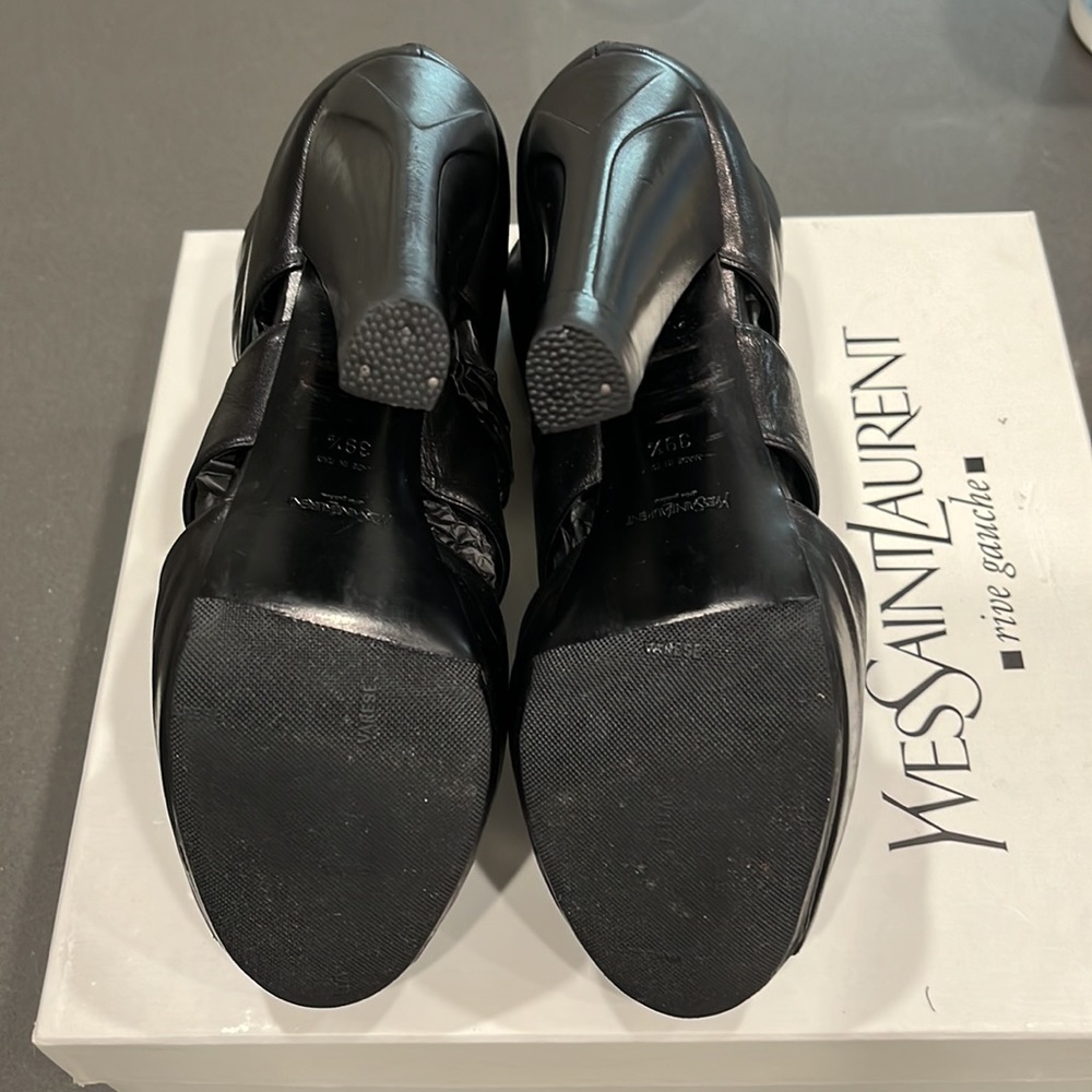 YSL PEEP TOE BOOTIES - Picture 5 of 6